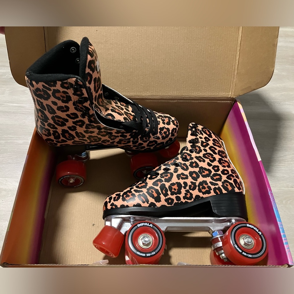 Women’s Impala Skates leopard print size 7